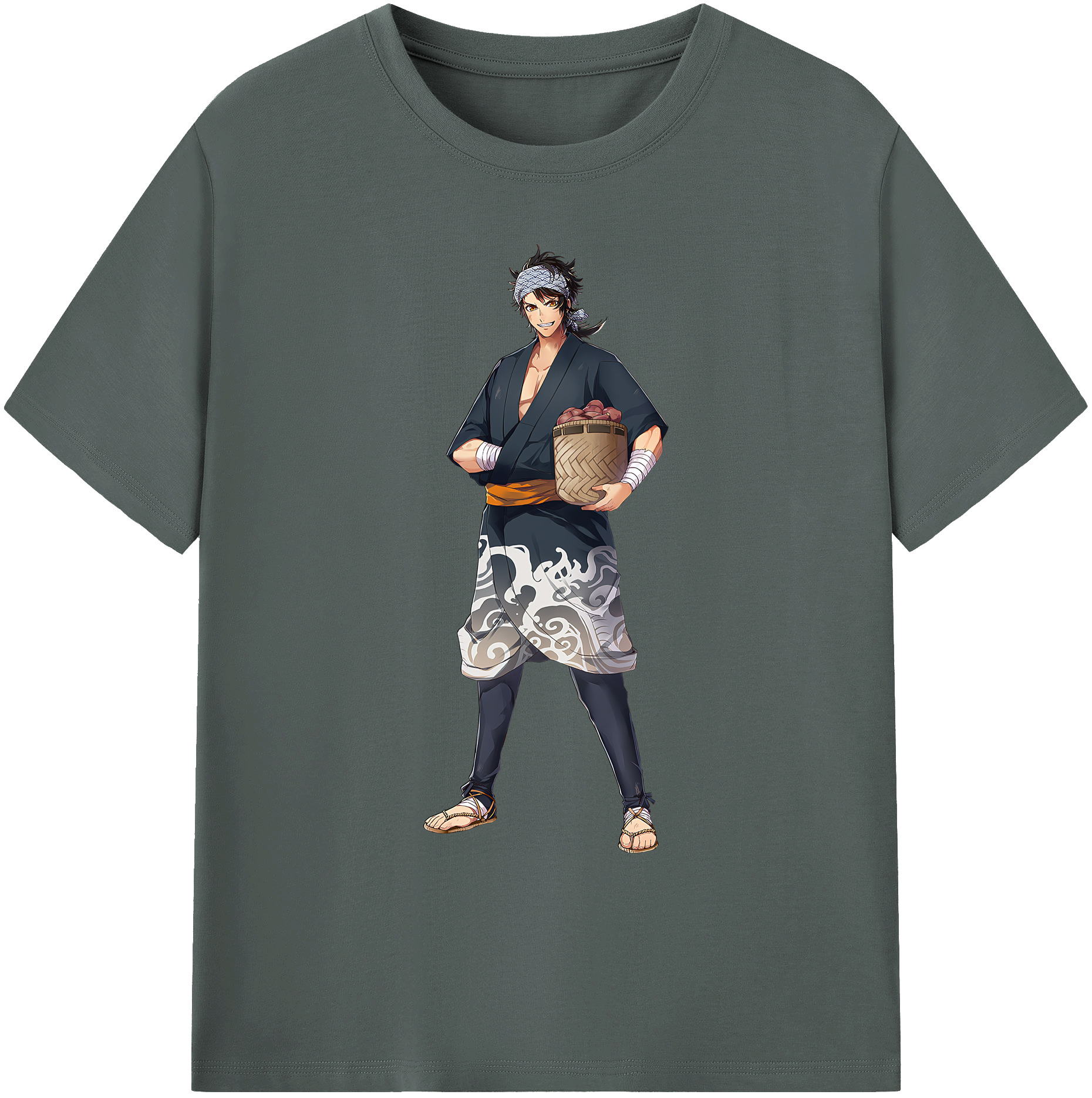 （画像用） 刀剣乱舞 Touken Ranbu 綿100％ メンズ半袖Tシャツ｜肌触りやわらか＆通気性